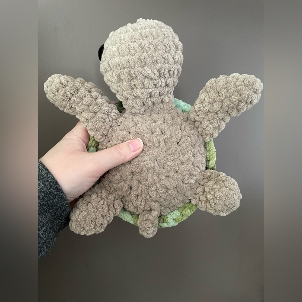 Sea Turtle Plushie Stuffie Amigurumi - Picture 7 of 9